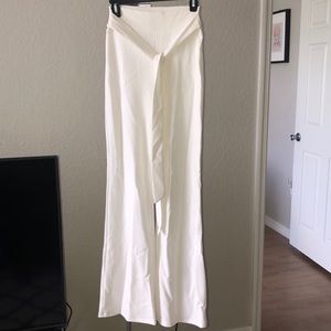 White Wide Leg Pants